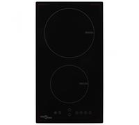 Piano cottura a induzione VidaXL 2 zone 30 cm Nero