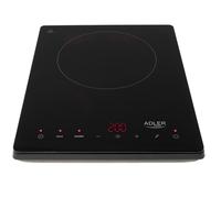 Adler AD 6513 piano cottura Nero Superficie piana 29 cm Piano cottura a induzione 1 Fornello(i)