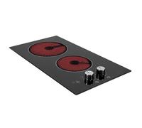 Piano cottura Antek vetroceramica elettrico nero 2 zone