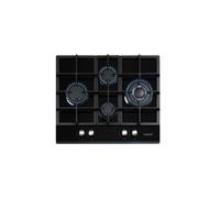 Piano cottura CATA LCI 6031 BK a gas 4 fuochi integrato vetro nero 64 cm