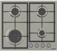 Piano Cottura da 60 cm a gas, N°4 Fuochi, Inox - Silverline AS5238