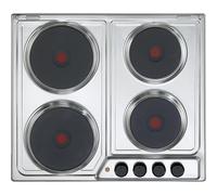 De’Longhi FFI 46 ER piano cottura Acciaio inox Da incasso 60 cm Piastra sigillata 4 Fornello(i)