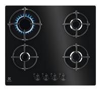 Electrolux EGG64272K piano cottura Gas Vetro Nero Da incasso 60cm Gas 4 Fornello
