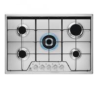 Electrolux KGS7534SX - Piano cottura Gas Inox 75 cm 5 zone Comandi Frontali