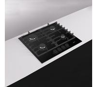 Piano Cottura Elleci Urban 60 4 fuochi Ghisa Black Nero PVGU601BK