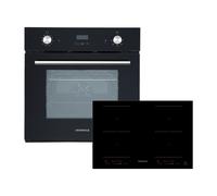 Piano Cottura Forno Cottura Herdset Induzione 77cm Timer 2 Flexzonen Slider [EEK: A]