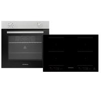 Piano Cottura Forno di Set Induzione 77cm Timer 2 Flexzonen Slider [EEK: A]