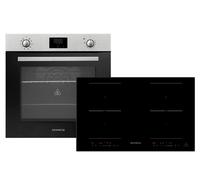 Piano Cottura Forno di Set Induzione 77cm Timer 2 Flexzonen Slider respekta [EEK: A]