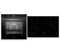 Piano Cottura Forno di Vetroceramica 77cm Herdset Montaggio Autark senza Telaio [EEK: A+]