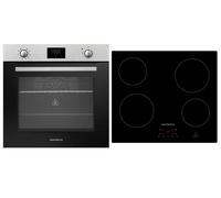 Piano Cottura Forno di Vetroceramica Herdset Aria Calda Montaggio Timer 72 L [EEK: A]