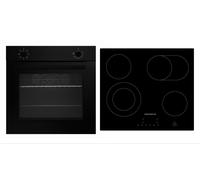Piano Cottura Forno Opaco Nero di Vetroceramica Montaggio Autark senza Telaio [EEK: A]