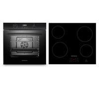 Piano Cottura Forno Piano di Cottura Vetroceramica Herdset Montaggio Set Autark [EEK: A+]