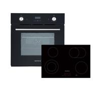 Piano Cottura Forno Vetroceramica 77 CM Herdset Montaggio Aria Calda Timer [EEK: A]