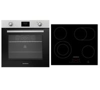 Piano Cottura Forno Vetroceramica Herdset Aria Calda Montaggio Timer 72 L [EEK: A]