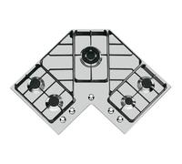 FOSTER 7038052 PIANO COTTURA ANGOLARE 83 X 83 5 FUOCHI TRIPLA CORONA INOX