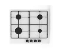 Piano cottura gas 4 fuochi bianco Circe Samet