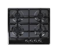 Piano cottura gas 4 fuochi nero Circe Samet