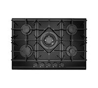 Piano cottura gas 75 cm in vetro colore nero - Samet Vesuvio 75