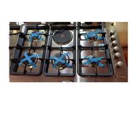 Piano Cottura HOTPOINT 5 fuochi + 1 piastra 90cm Acciaio Inox/ghisa AM95E0/GM/SA