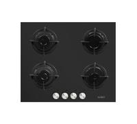 PIANO COTTURA DA INCASSO VENERE 60 IN VETRO TEMPERATO 4 FUOCHI NERO SAMET