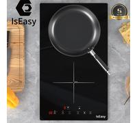 Piano Cottura Induzione 2 Fuochi 30cm Piastra a Induzione 3600 W Timer Nero 220V