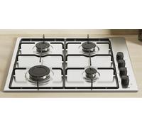 Candy Idea CHW6LBX Acciaio inox Da incasso 56 cm Gas 4 Fornello(i)