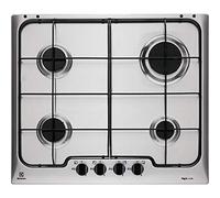 Piano Cottura Inox da Incasso 4 Fuochi Gas Rex Electrolux RGG 6242 OOX