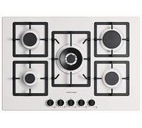 Piano cottura Plados FLAT 75 da 75cm con 5 fuochi gas (Bianco Latte)
