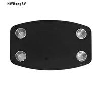 Piano cottura rettangolare per camper con 4 portabicchieri in acciaio inossidabile 600×380 mm - Striscia nera, design rimovibile, consegna locale veloce Single desktop