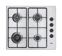 Piano cottura Samet Ariane2025RB a gas 4 fuochi con manopole laterali inox