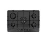 STP855HBK Piano cottura gas 5 fuochi L75 cm Colore NERO OPACO