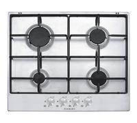 PIANO COTTURA SCHOCK SILVER PC60AV ACCIAIO INOX 60 CM