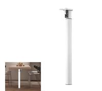 Piano da tavolo pieghevole, altamente resistente, pratico da 700 a 120 mm multifunzionale, migliore all'ossidazione? ndiges telescopio tavolino in tavolino estensibile Casa Motorhome Yacht,White