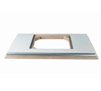 Piano del banco fresa in HPL per Bosch GTS10XC small silver