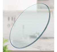 piano del tavolo da pranzo in vetro temperato.pian Round Transparent Tempered Glass Table Top for Dining and Coffee Tables - Thick Explosion-Proof Glass, DIY Customizable Design(85CM(34INCH))
