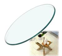 piano del tavolo da pranzo in vetro temperato.pian Tempered Glass Kitchen Table Top,Round Table Top Replacement,DIY Self-made Glass Table Tops For Coffee Tables, For Kithchen, Dining Room,(98CM(39INCH