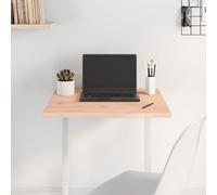 Piano del tavolo in legno di quercia non trattato, 60 x 60 x 2 cm, in legno massello di ricambio fai da te, ante naturale, mobili