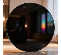 Piano Del Tavolo In Vetro Temperato Spesso, Piano Del Tavolo In Vetro Rotondo, Bordo Sicuro For Matita, For Sala Da Pranzo, Caffè, Ufficio, Tavolino Laterale.(90CM(35IN))