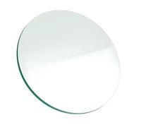 Piano del tavolo rotondo in vetro temperato spesso 8 mm, bordo lucido, vetro di ricambio per caffè, sala da pranzo e tavoli d'accento (380 mm), design elegante