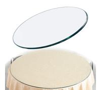 Piano Del Tavolo Rotondo In Vetro Temperato, Vetro Trasparente Multiuso Per Tavoli Da Pranzo, Tavolino Da Salotto, Protezione Per Superficie De Tavolo(95CM(37.4IN))