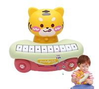 Piano di cartoni animati per bambini, giocattolo da tastiera per pianoforte per bambini - Pianos e tastiere per bambini design per animali | Strumento interattivo di coordinazione occhio-mano