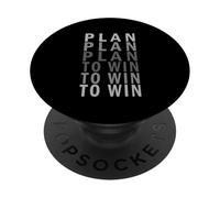 Piano di colore grigio per vincere Grafica grigia PopSockets PopGrip Adesivo