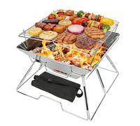 Piano di Cottura da Campeggio | Altezza Regolabile e Pieghevole, Attrezzatura da Esterno,Stufa a Legna per Campeggio | per Giardino, Terrazzo, Picnic, Cortile, Regalo per Coppie o Fidanzato