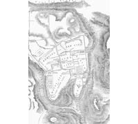 Piano di Gerusalemme nel primo secolo cristiano che mostra il monte Sion o la città alta e Acra o la città bassa. Dalla storia universale illustrata di Cassell pubblicato 1883. Stampa poster di Ken