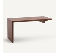 Piano di lavoro in impiallacciatura di noce, larghezza 150 cm, MIKUBE Marrone TU
