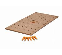 Bora Centipede CK22TM - Banco da lavoro per cavalli da lavoro centopiedi Bora - 61 x 121,9 cm - Include piano in legno con fori per cani da 20 mm + 6 maniglie di bloccaggio a rotazione rapida per