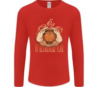 Piano Di Pensionamento Divertente Uomo Maglietta A Maniche Lunghe