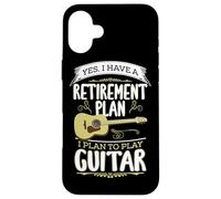 Piano di pensionamento Suona Chitarra Chitarrista Musica Ritirata Custodia per iPhone 16 Plus