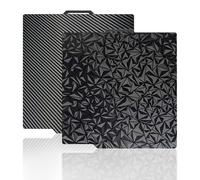 Piano di Stampa 3D Double Face PEO+PET per Bambu Lab X1 X1C X1E P1P P1S A1, Piastra in Acciaio a Molla 257x257mm con Superficie Liscia e Strutturata, ottimizzata per PLA/TPU/PETG/ABS