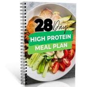 Piano dietetico ad alto contenuto proteico di 28 giorni: ricette di 3 pasti per aumento muscolare e perdita di peso - Pasti nutrienti e deliziosi con avocado, pomodori, uova e altro - Aumenta